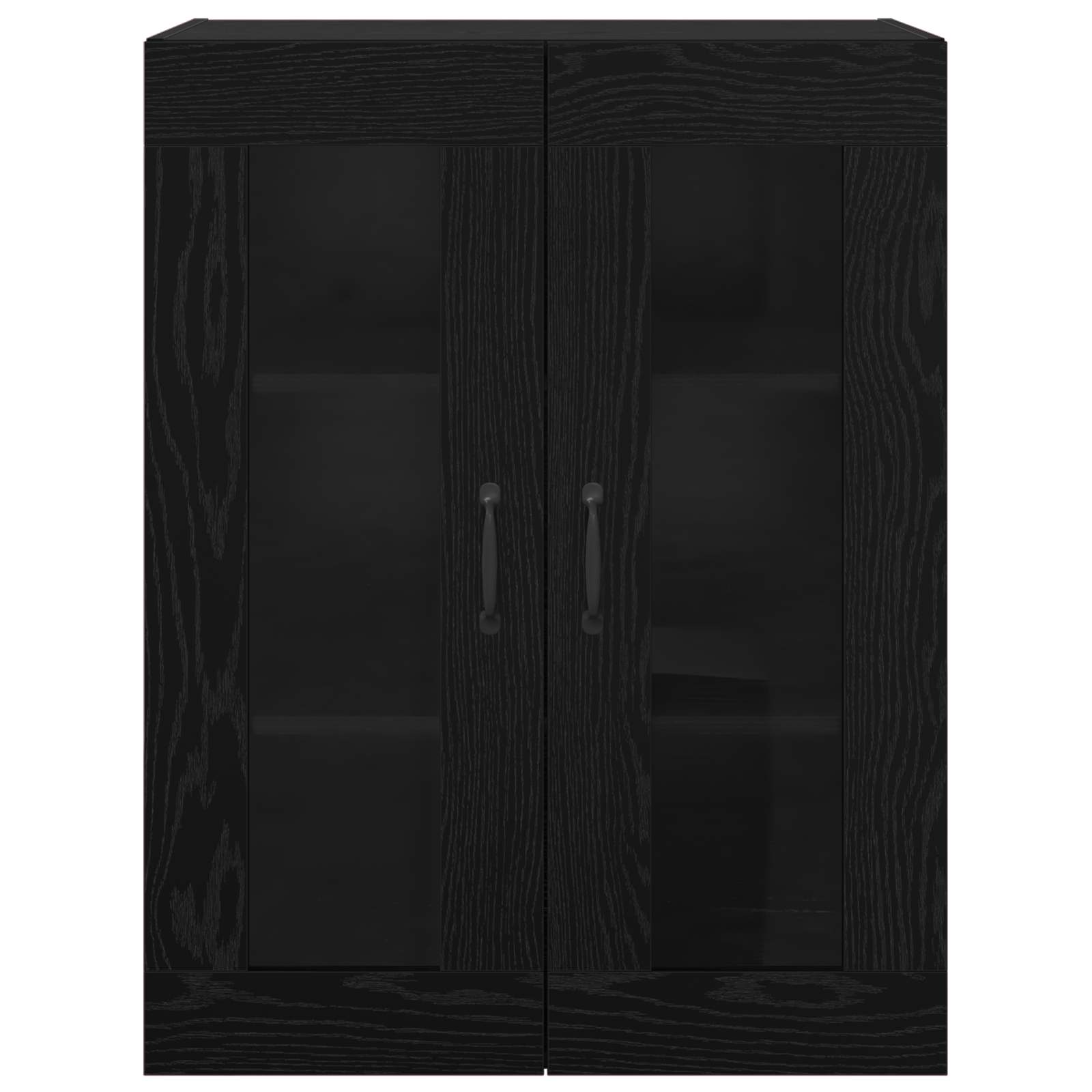 Storage Cabinet Wall-mounted Black Oak 69,5 x 34 x 90 cm