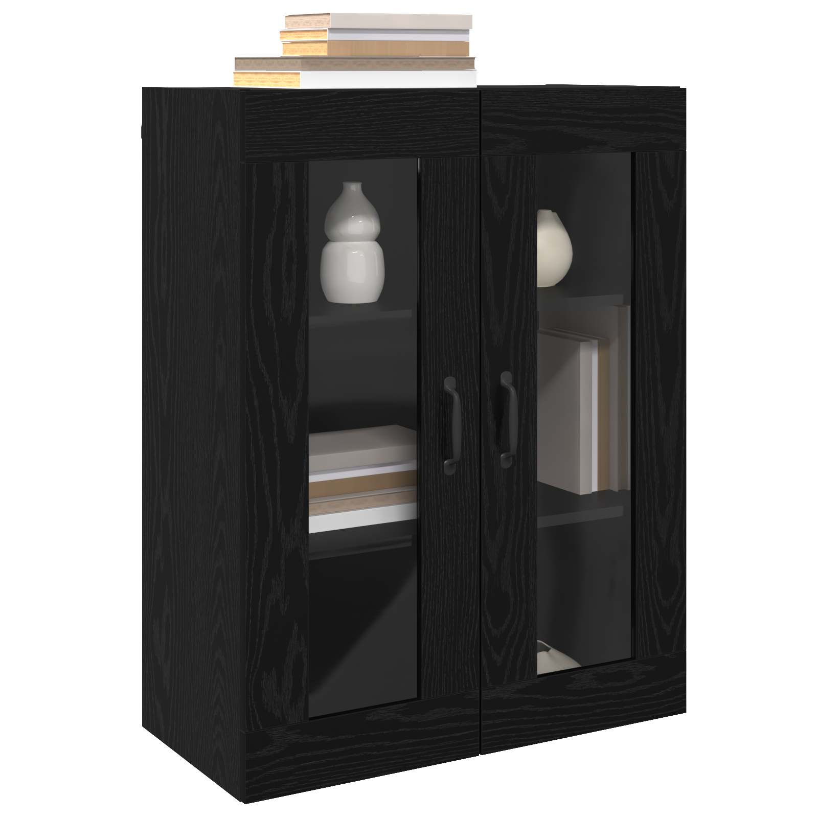 Storage Cabinet Wall-mounted Black Oak 69,5 x 34 x 90 cm
