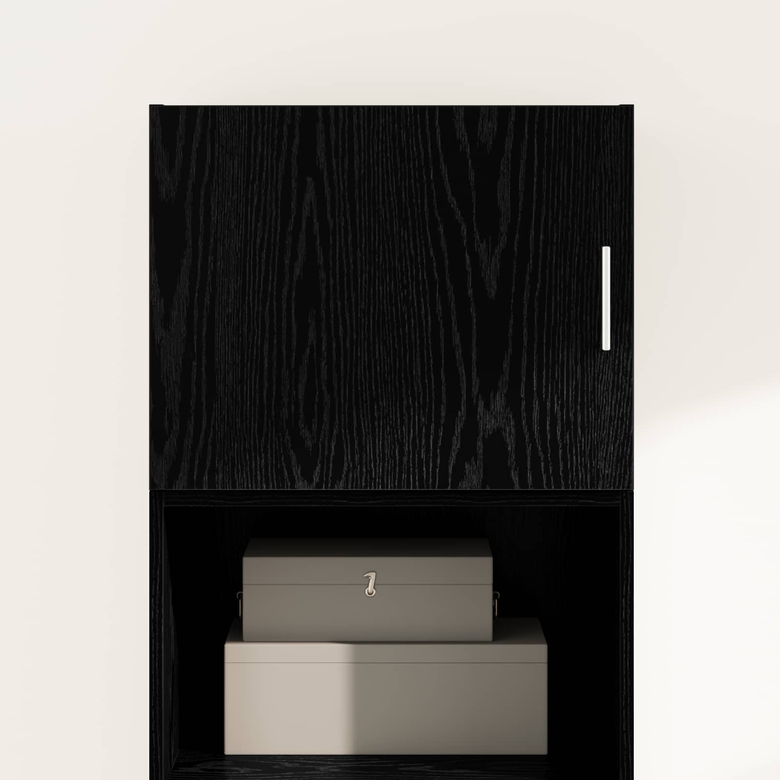 Wall Cabinet Black oak 50 x 42.5 x 40 cm Engineered wood