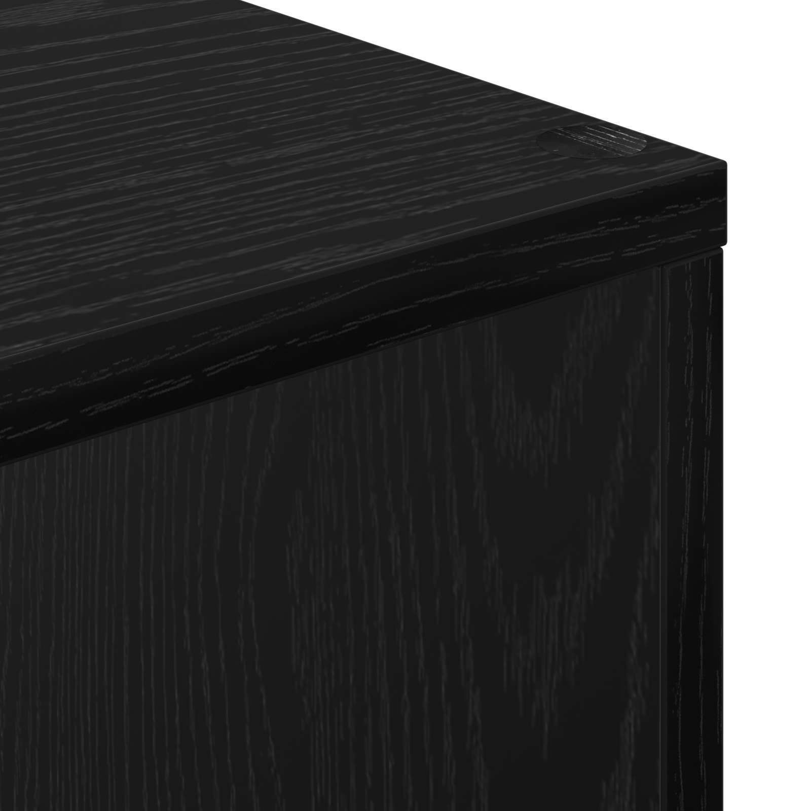 Book Cabinet 4-Tier 70 x 24 x 129 cm Engineered Wood Black Oak