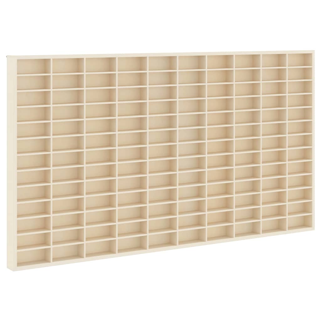 Wall Display Case Beige 98 x 4,5 x 55 cm Engineered Wood