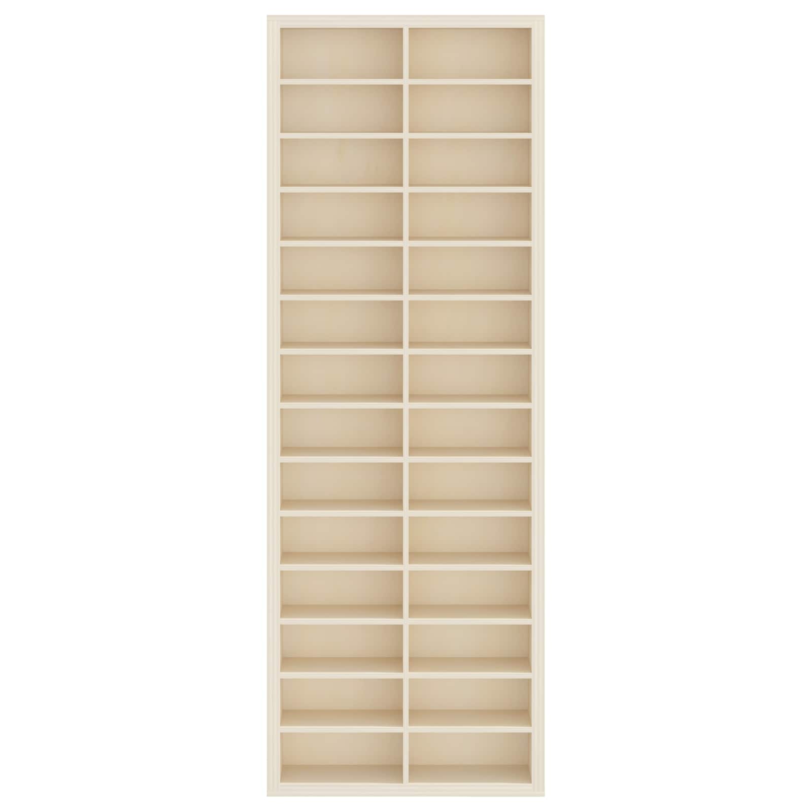Wall Display Case Beige 21 x 4,5 x 59 cm Engineered Wood