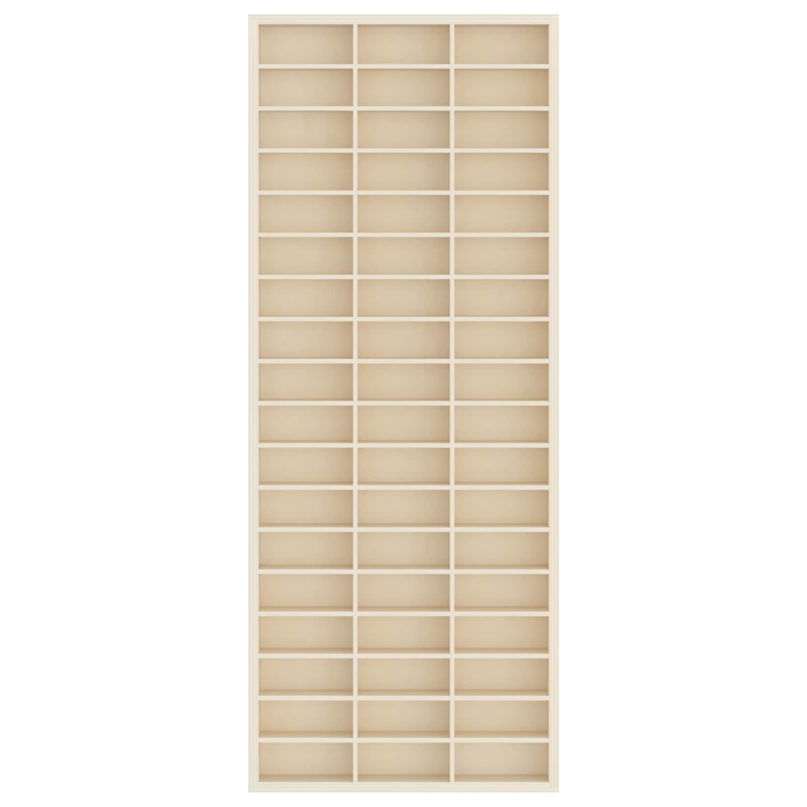 Wall Display Case Beige 30 x 4,5 x 75 cm Engineered Wood