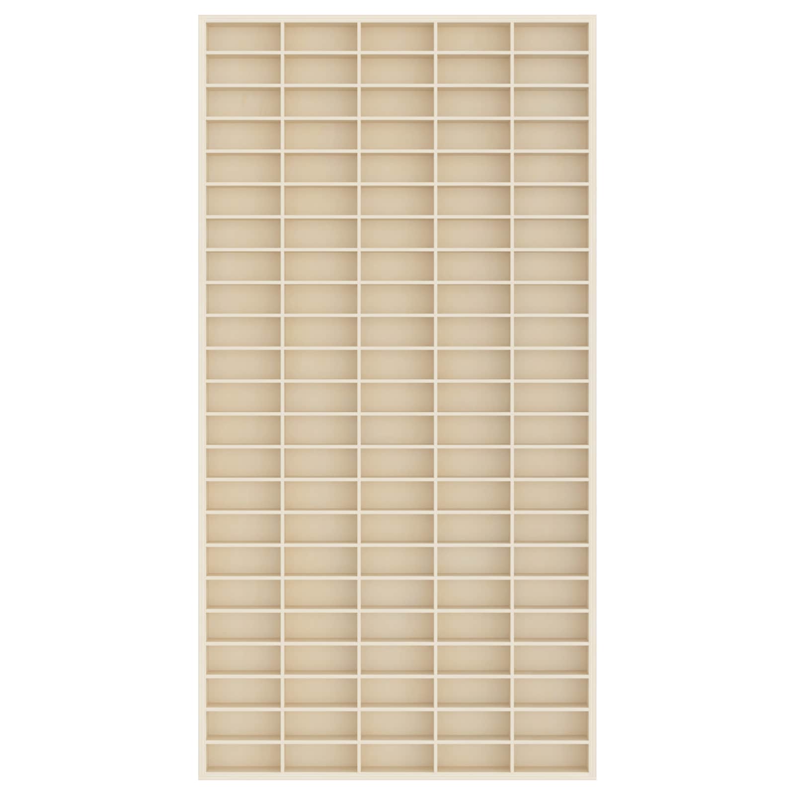 Wall Display Case Beige 50 x 4,5 x 96 cm Engineered Wood