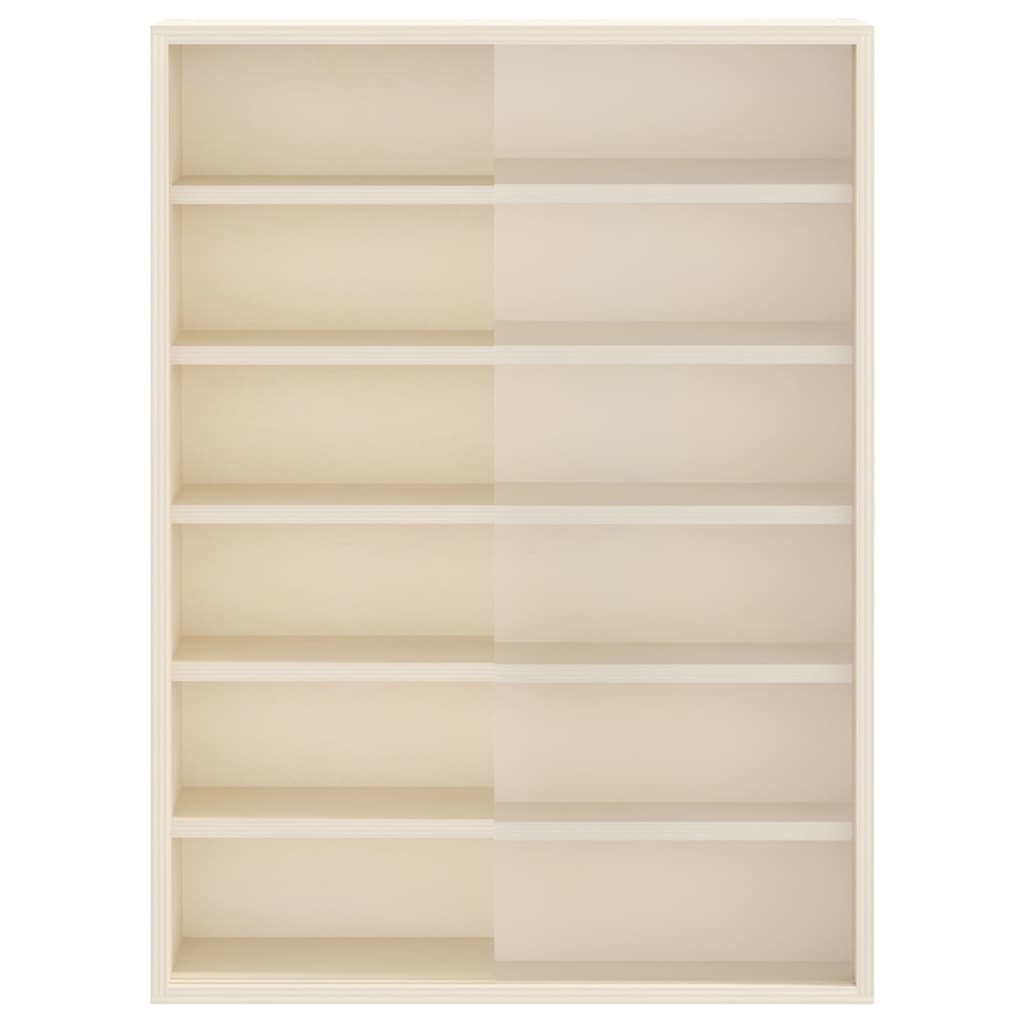 Wall Display Case with Shelf Beige 40 x 8,5 x 54 cm Plywood