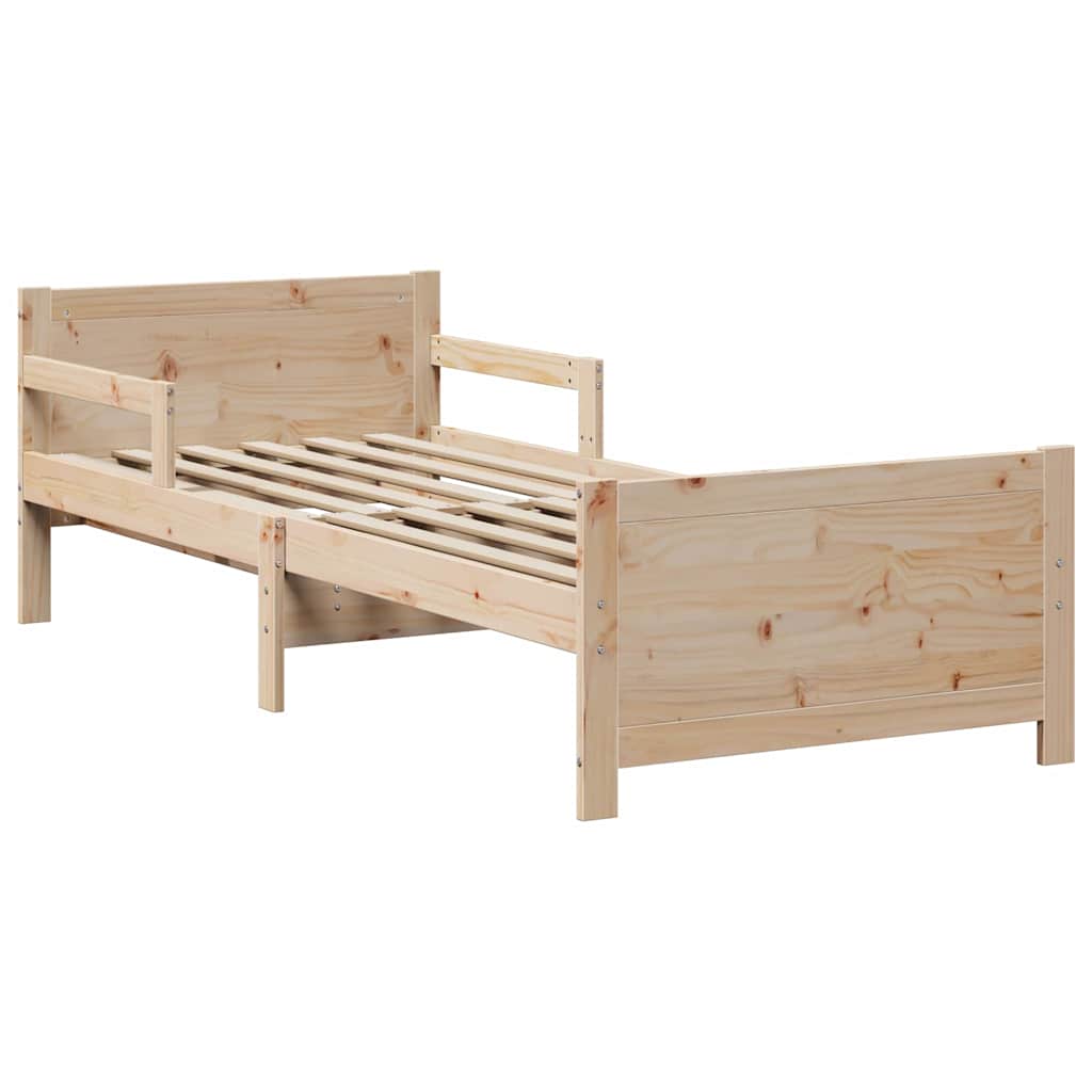 Bed Frame with Headboard Brown 80 x 200 cm Engineered Wood