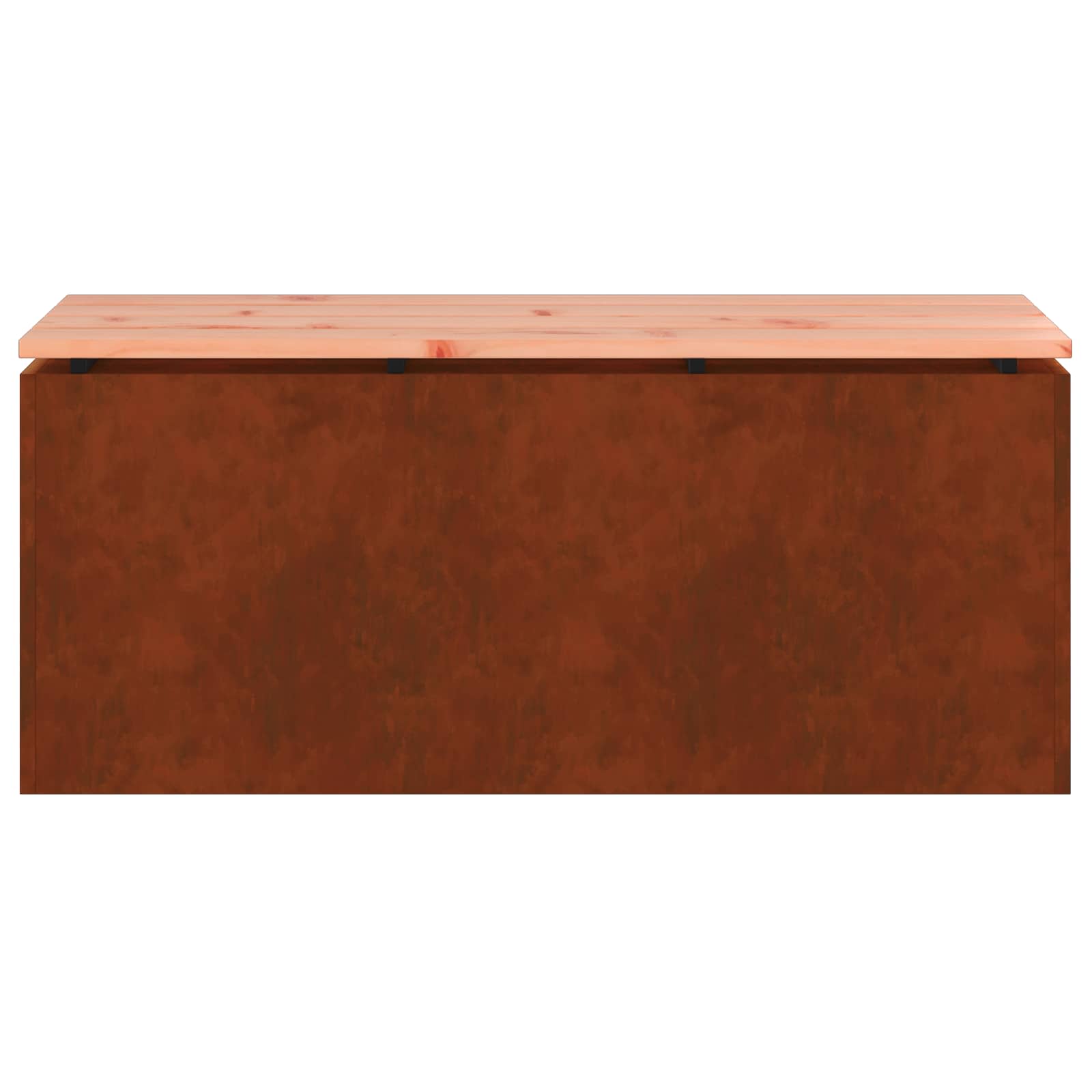 Garden Bench 2 -Seater 100 x 40 x 43 cm Weathering steel Rusty