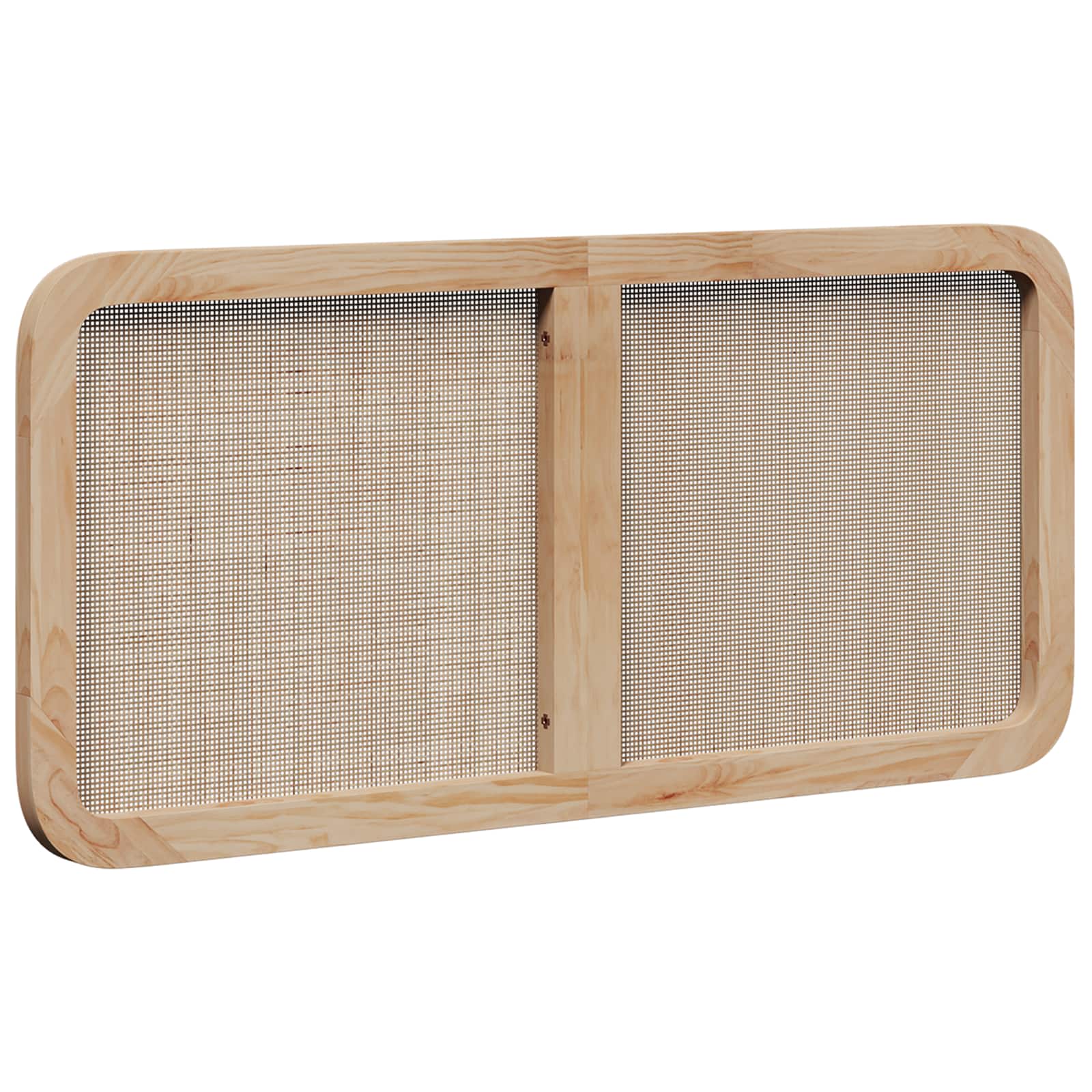 Headboard with Headboard Natural 120 x 55 x 3 cm Rattan