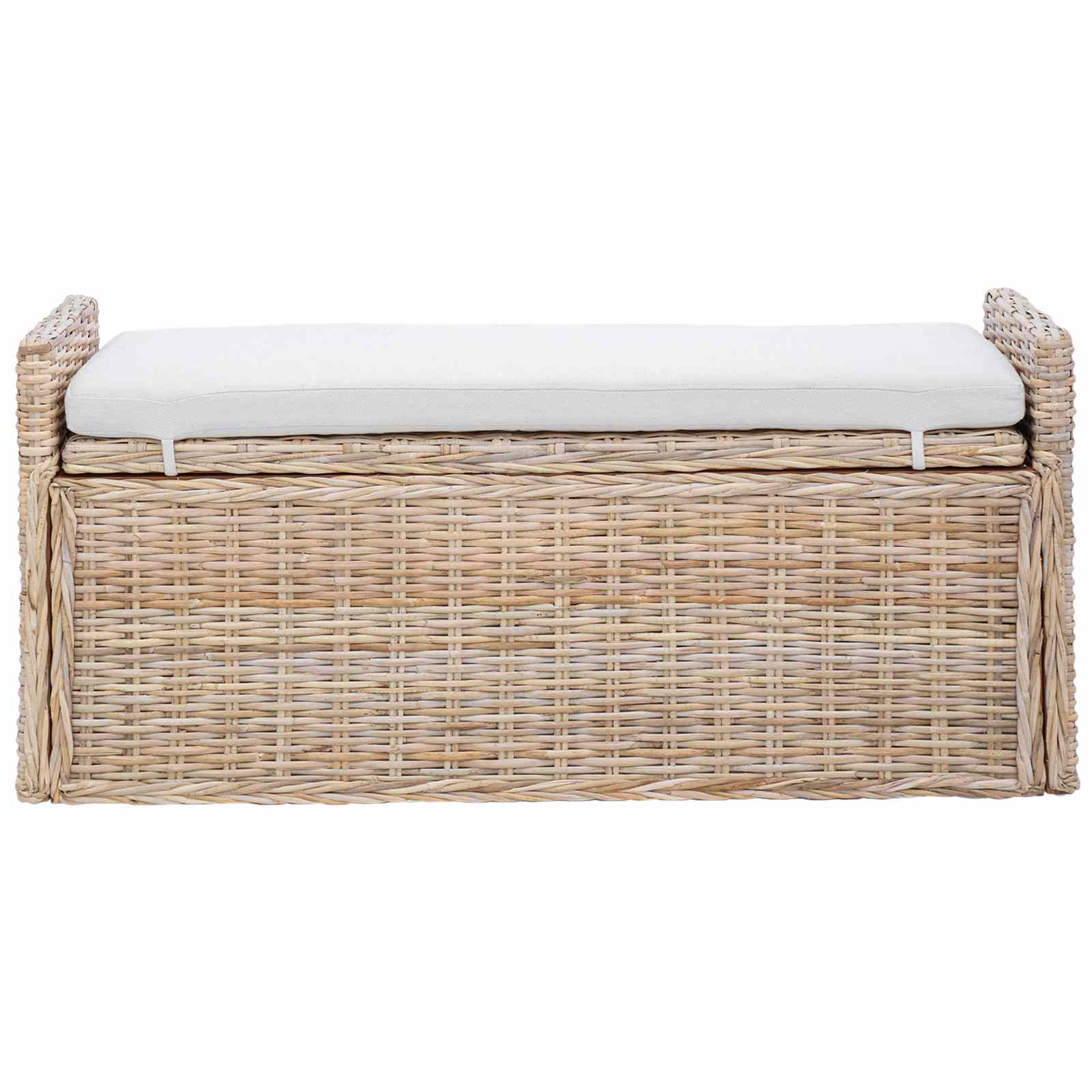 Storage Bench GENDT Natural 110 x 40 x 50 cm Rattan