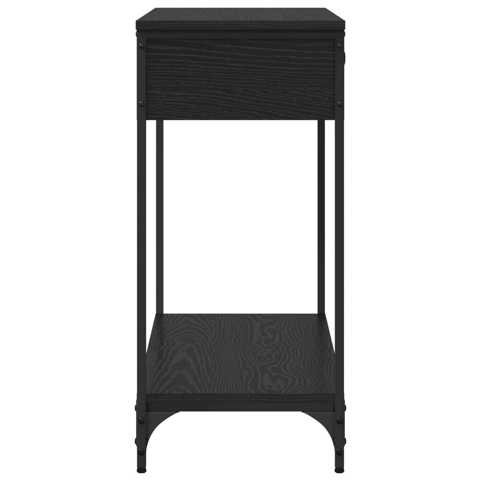 Console Table Black oak 100 x 34.5 x 75 cm Engineered wood