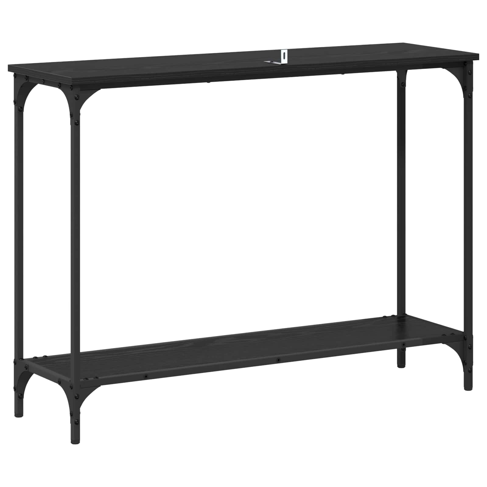 Console Table Black oak 101 x 30.5 x 75 cm Engineered wood