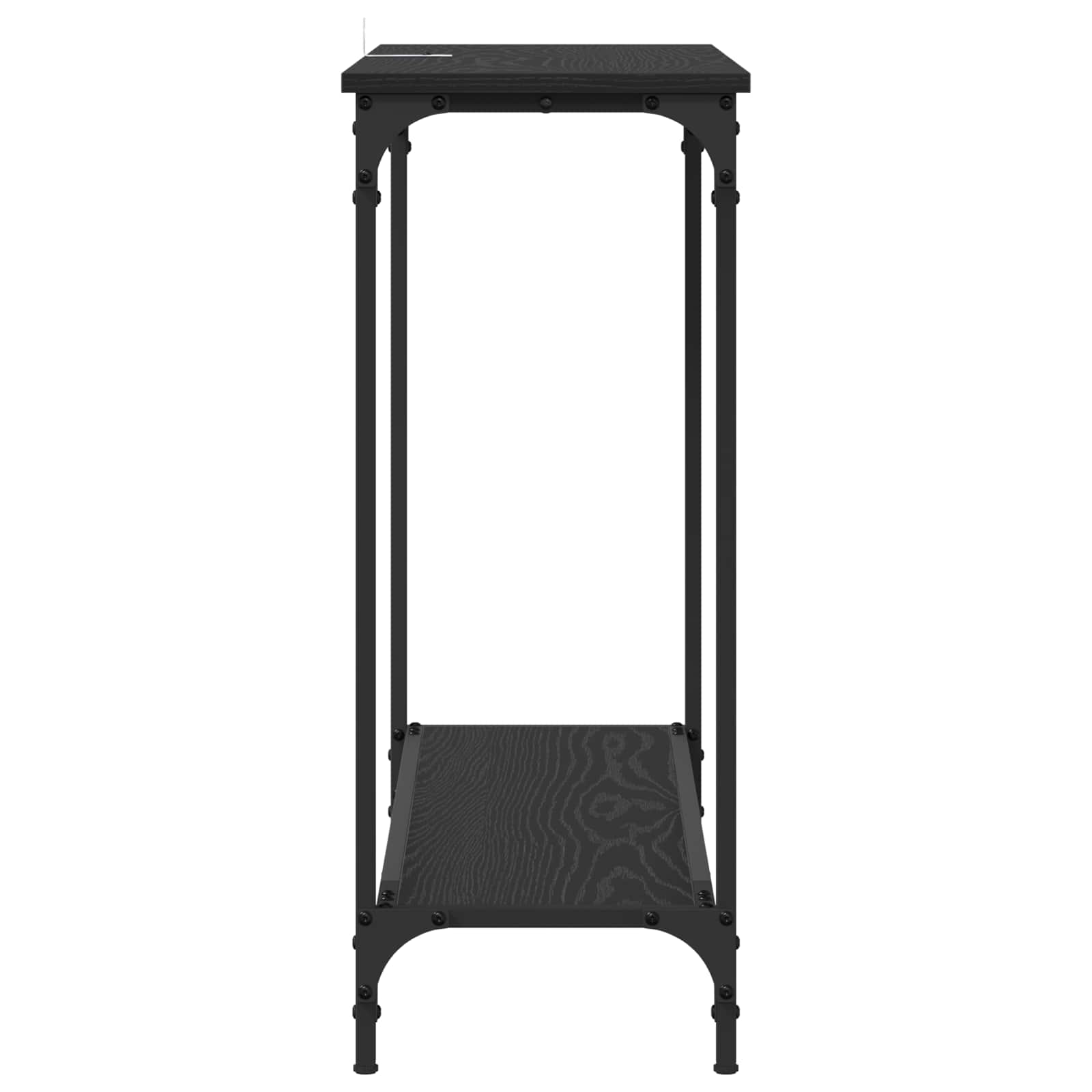 Console Table Black oak 101 x 30.5 x 75 cm Engineered wood