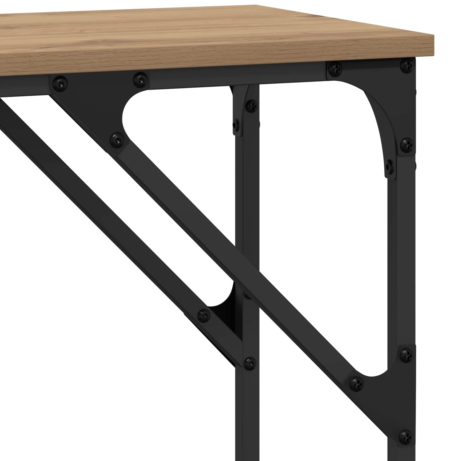 Console Table Artisan oak 140 x 29 x 75 cm Engineered Wood