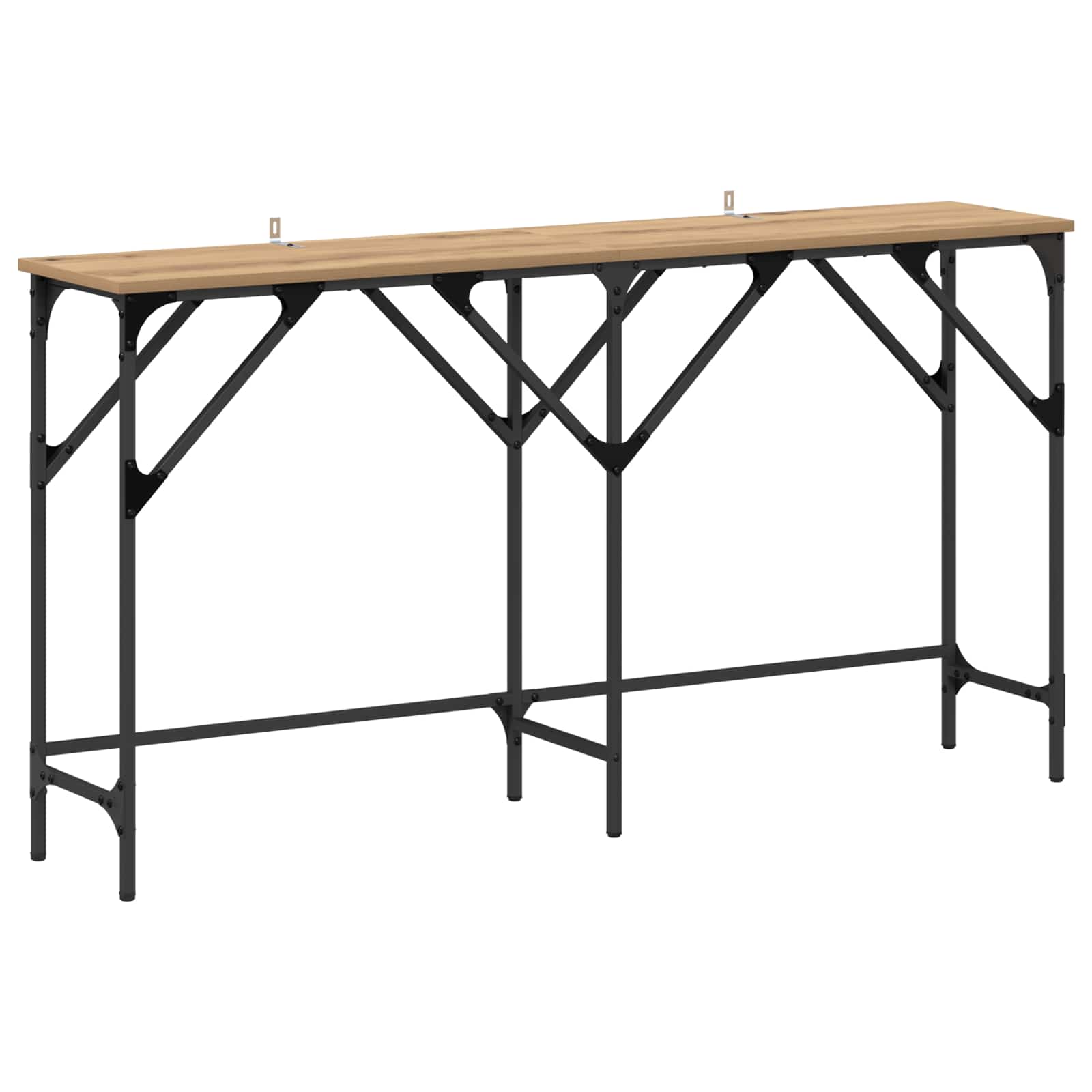 Console Table Artisan oak 140 x 29 x 75 cm Engineered Wood
