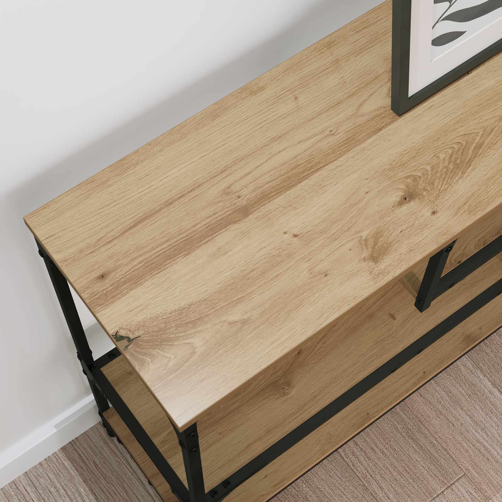 Console Table Artisan Oak 100 x 30 x 75 cm Engineered wood