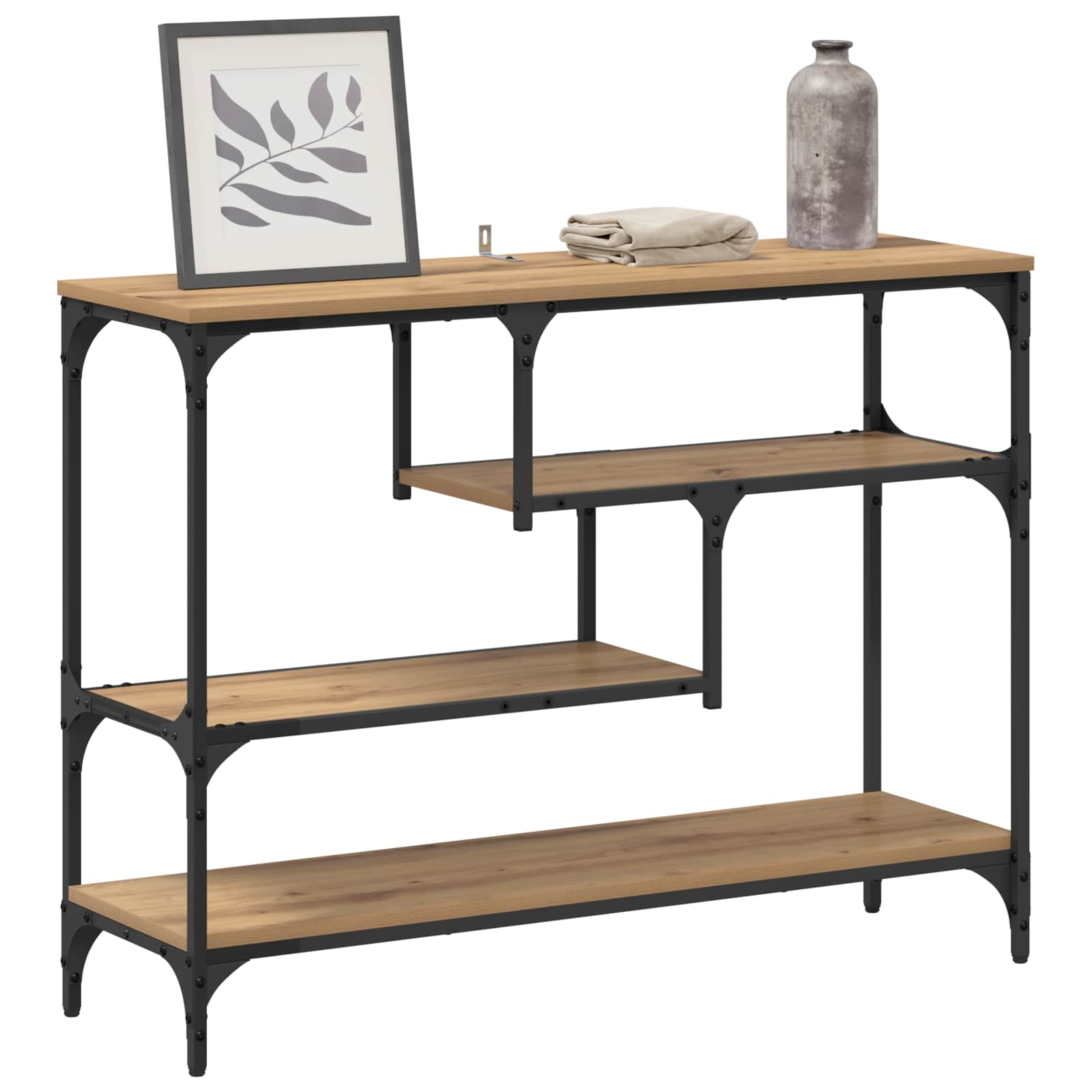 Console Table Artisan Oak 100 x 30 x 75 cm Engineered wood