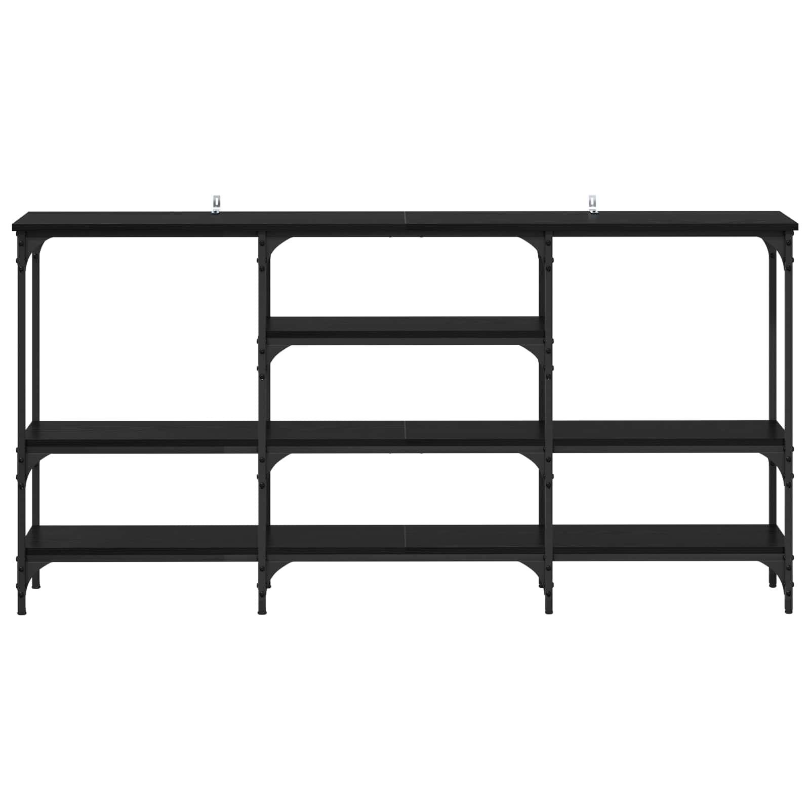 Console Table Black oak 160 x 29 x 80 cm Engineered wood