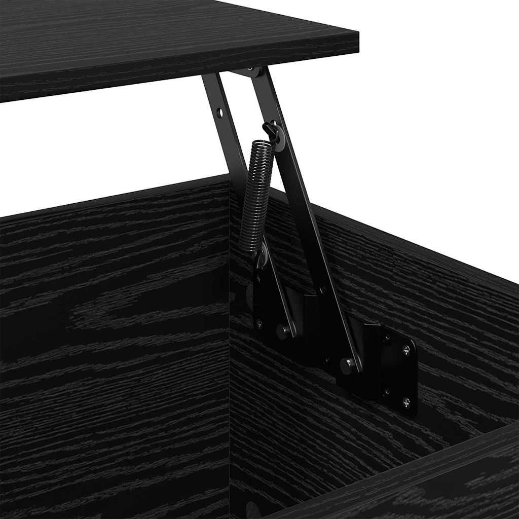 Coffee Table Black Oak 60 x 44,5 x 45 cm Engineered Wood
