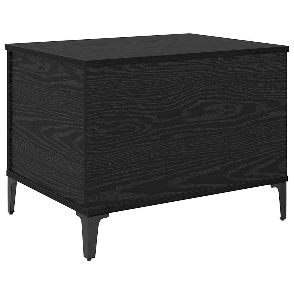 Coffee Table Black Oak 60 x 44,5 x 45 cm Engineered Wood