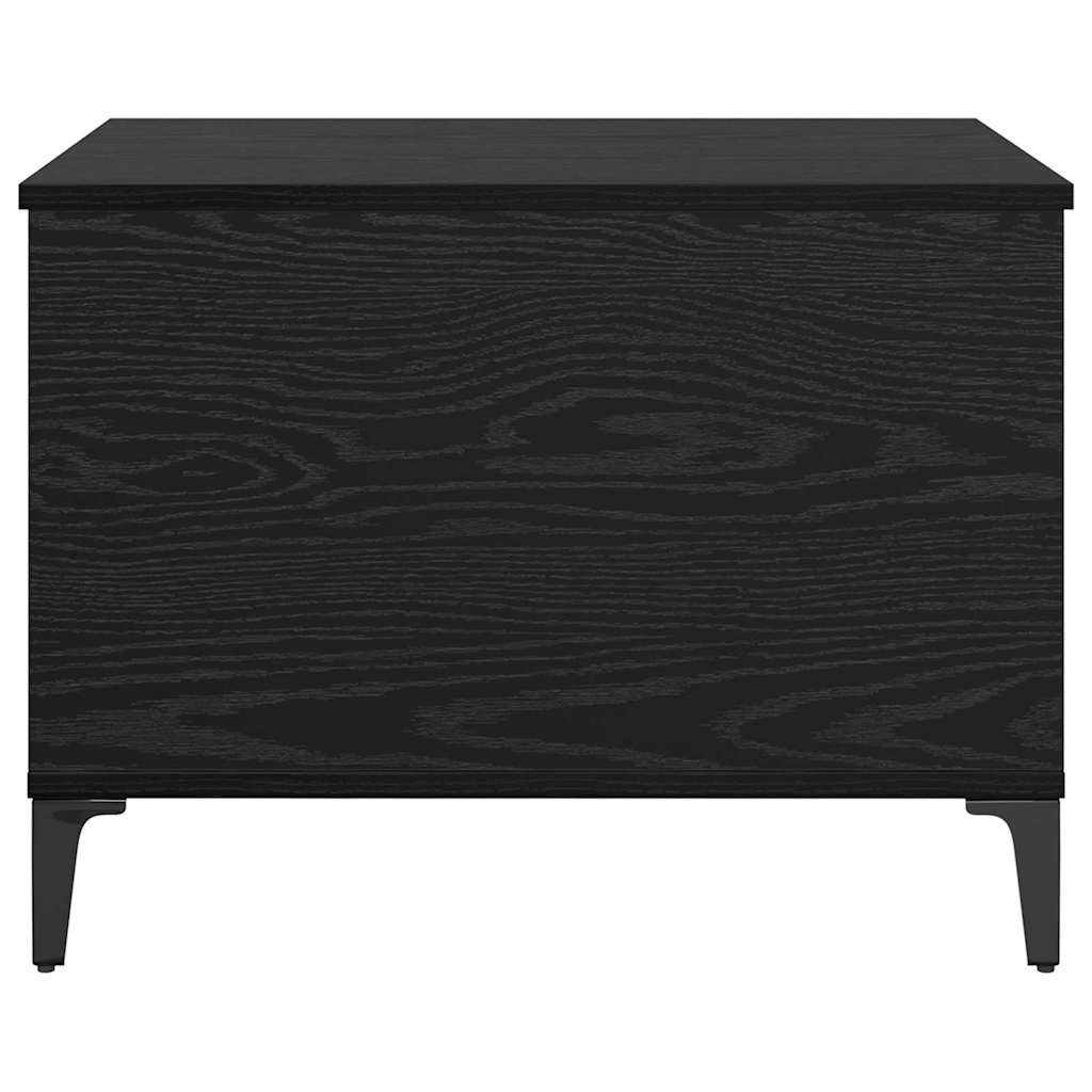 Coffee Table Black Oak 60 x 44,5 x 45 cm Engineered Wood