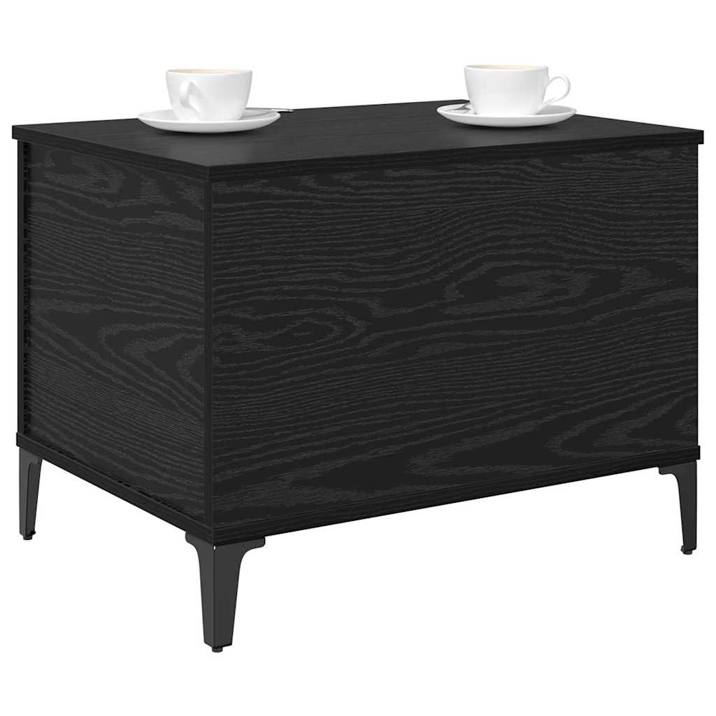 Coffee Table Black Oak 60 x 44,5 x 45 cm Engineered Wood