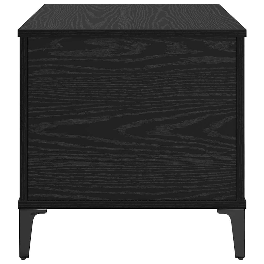 Coffee Table Black Oak 60 x 44,5 x 45 cm Engineered Wood