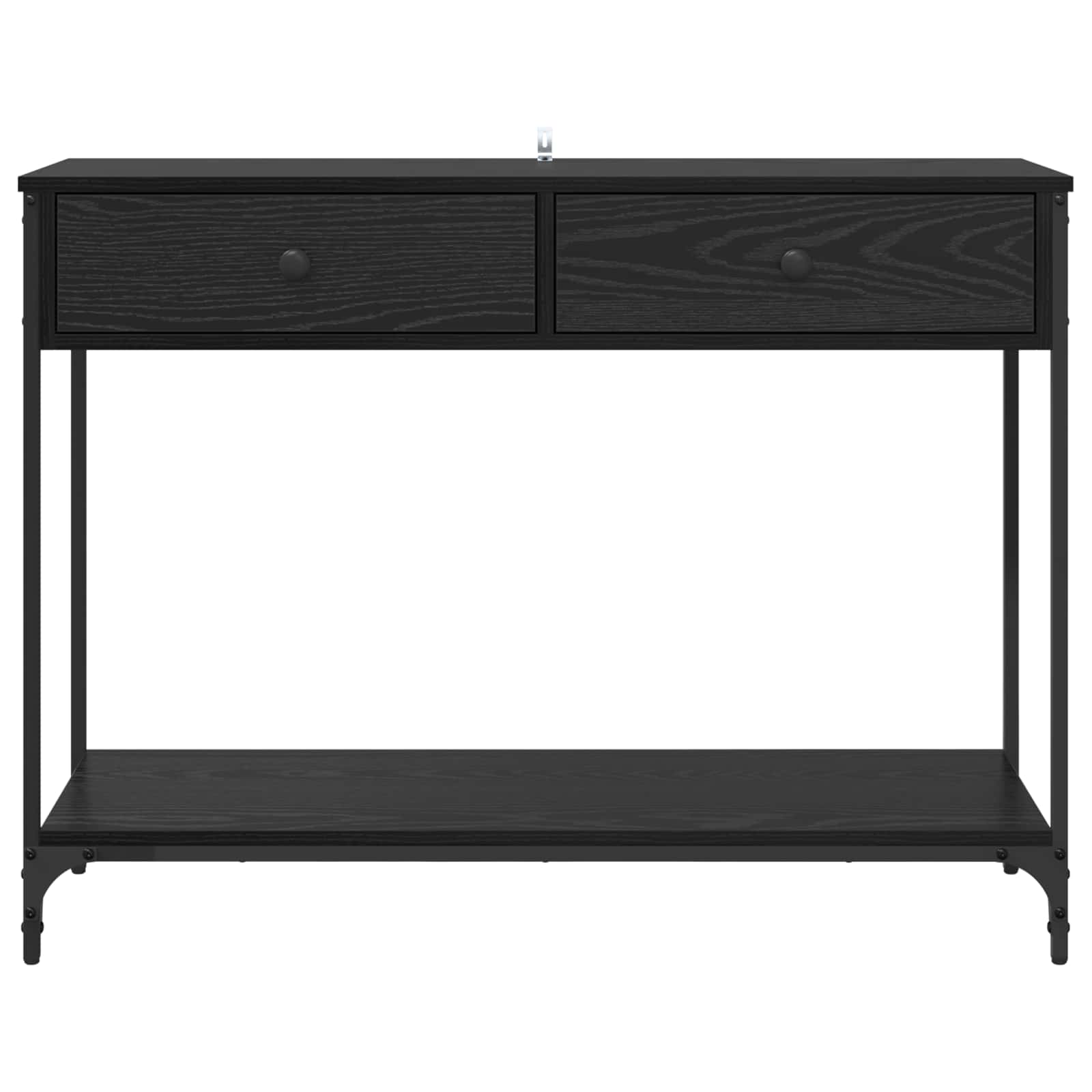 Console Table Black Oak 100 x 34,5 x 75 cm Engineered Wood