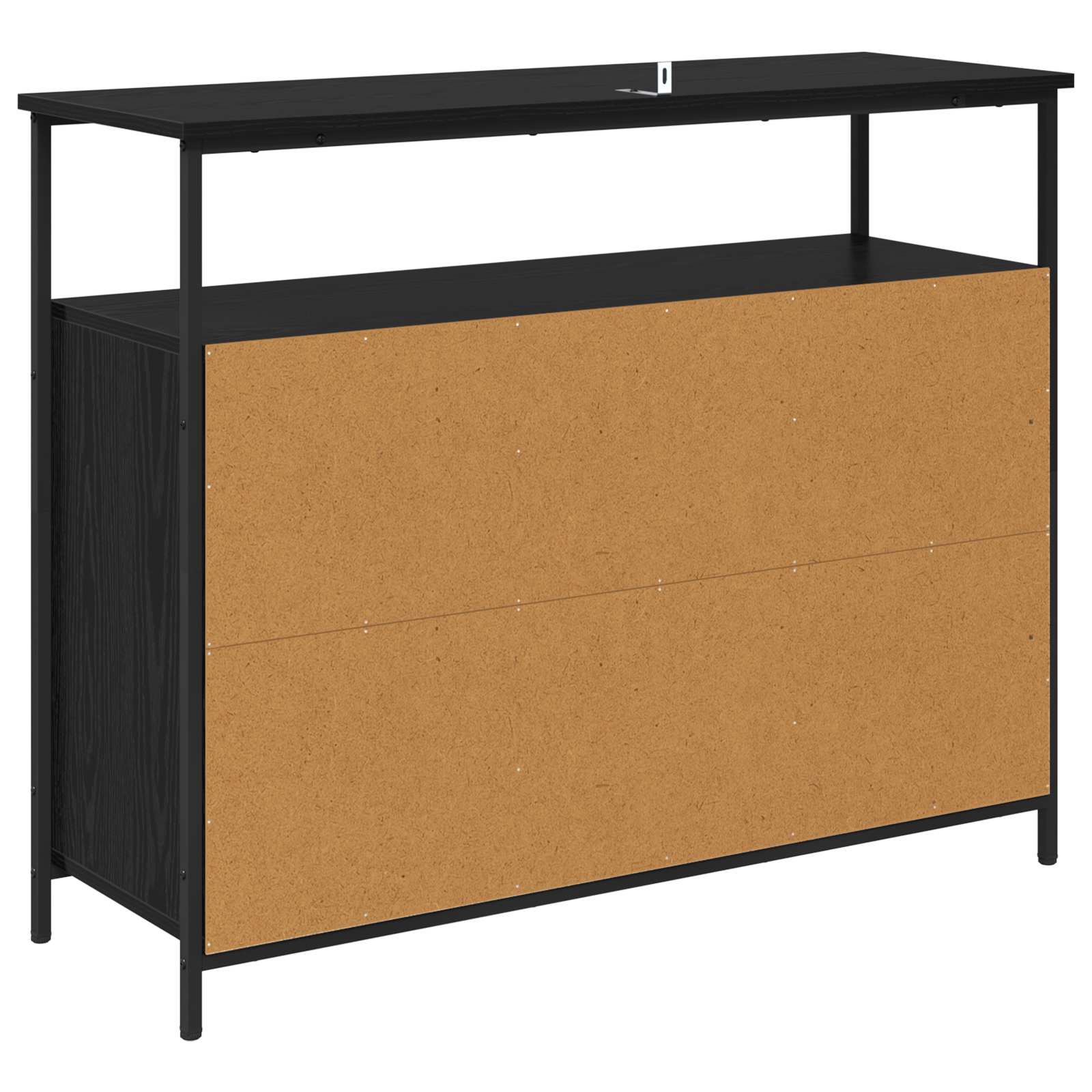 Sideboard Black Oak 100 x 35 x 80 cm Engineered Wood