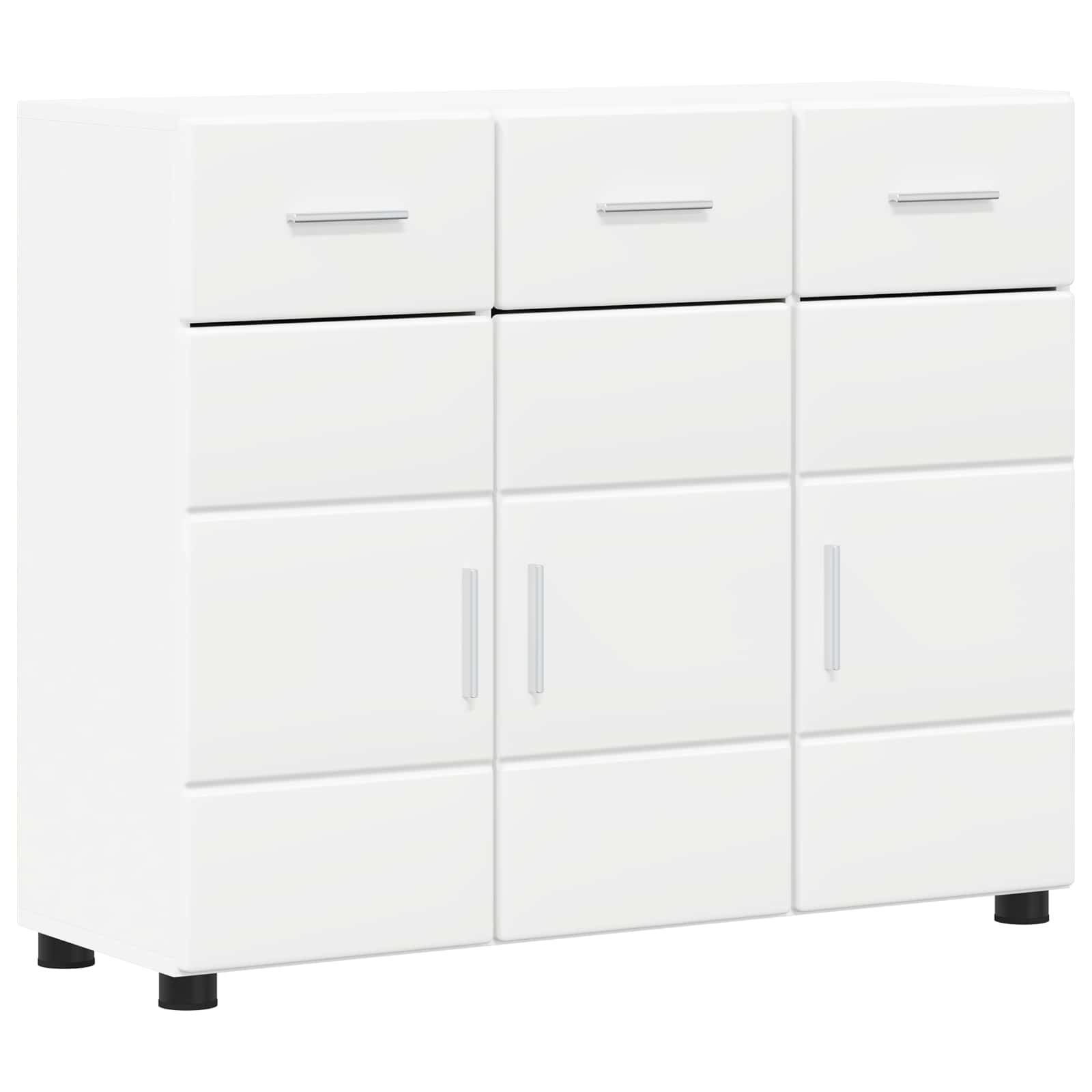 Sideboard FLORIN 88,5 x 30,5 x 73 cm White Engineered Wood