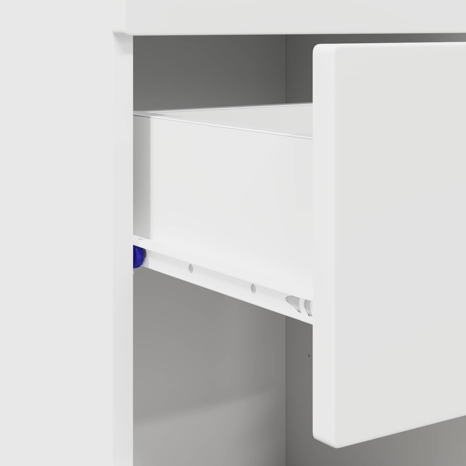 Bathroom Cabinet Set with Drawer TULUM White 37 x 31,5 x 82 cm