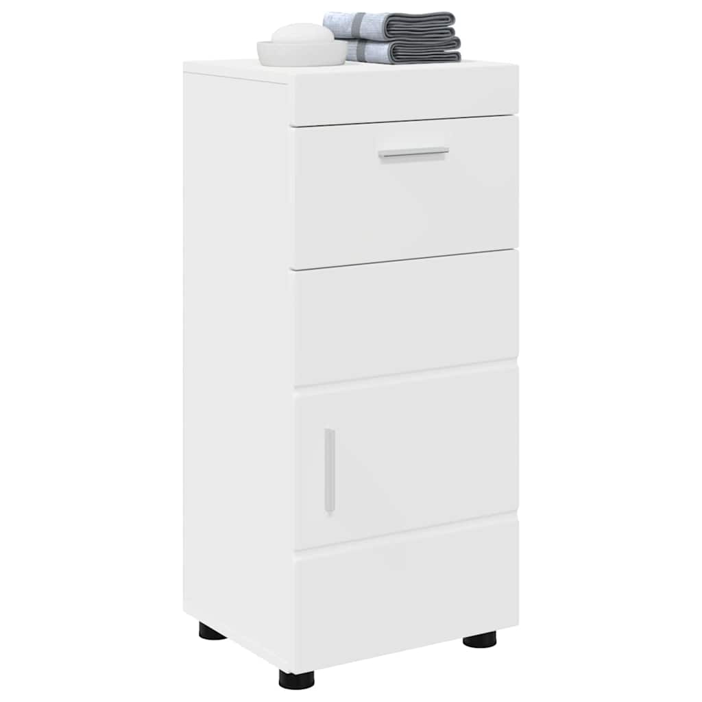 Bathroom Cabinet Set with Drawer TULUM White 37 x 31,5 x 82 cm