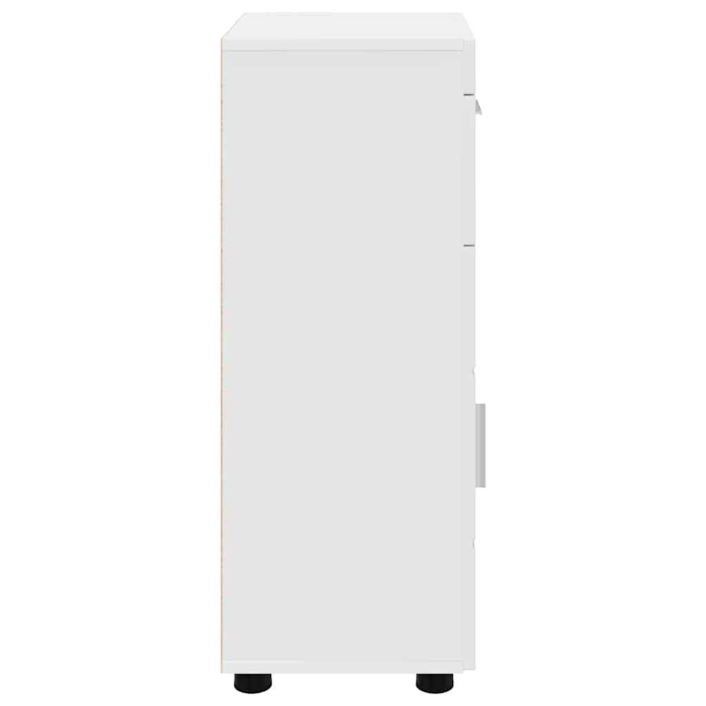 Bathroom Cabinet Set with Drawer TULUM White 37 x 31,5 x 82 cm