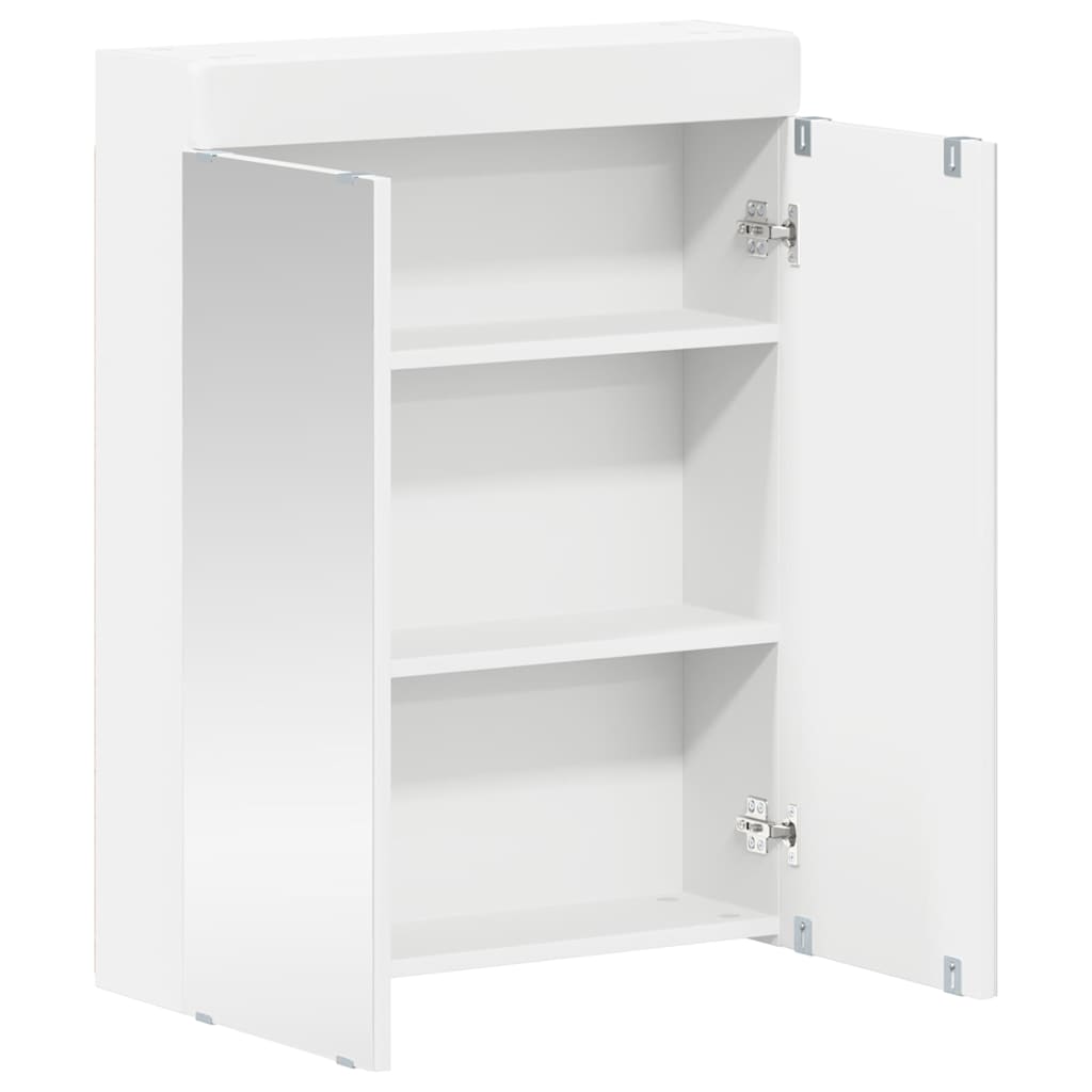 Bathroom Mirror Cabinet TULUM White 60 x 16,5 x 78 cm