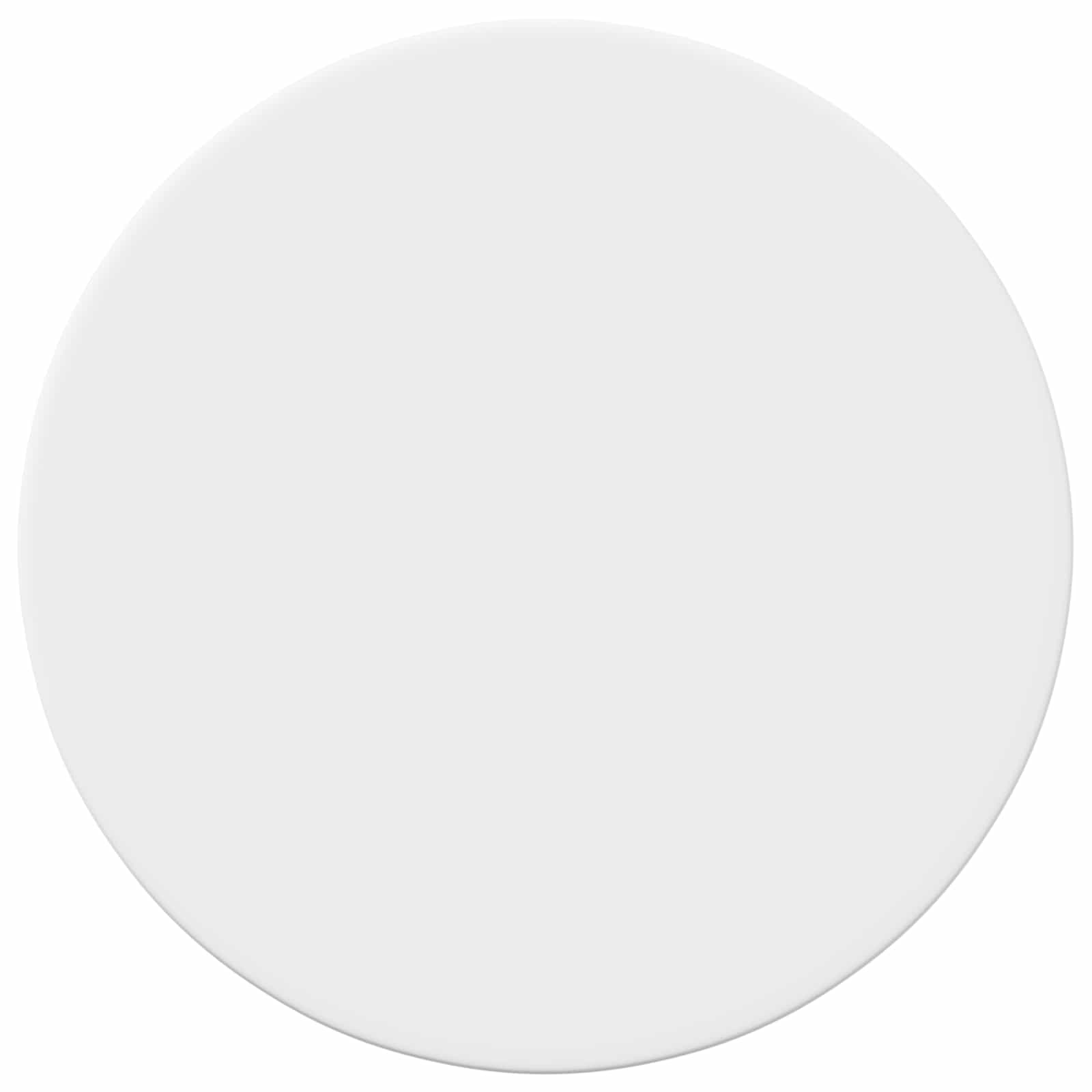 Table Top Ø 50 x 1,5 cm Round Engineered Wood White