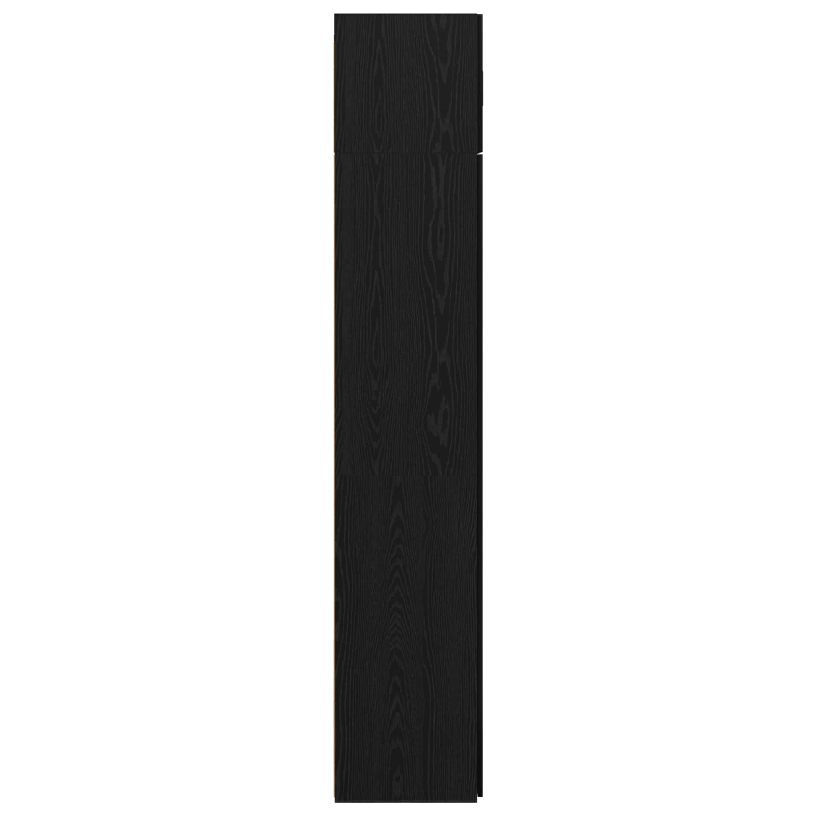 Storage Cabinet 3 pcs Black Oak