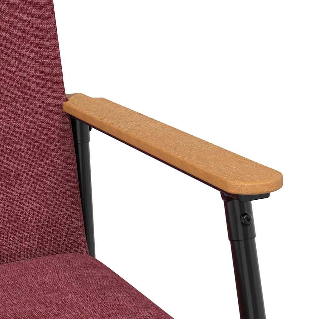 Armchair Wine Red Fabric