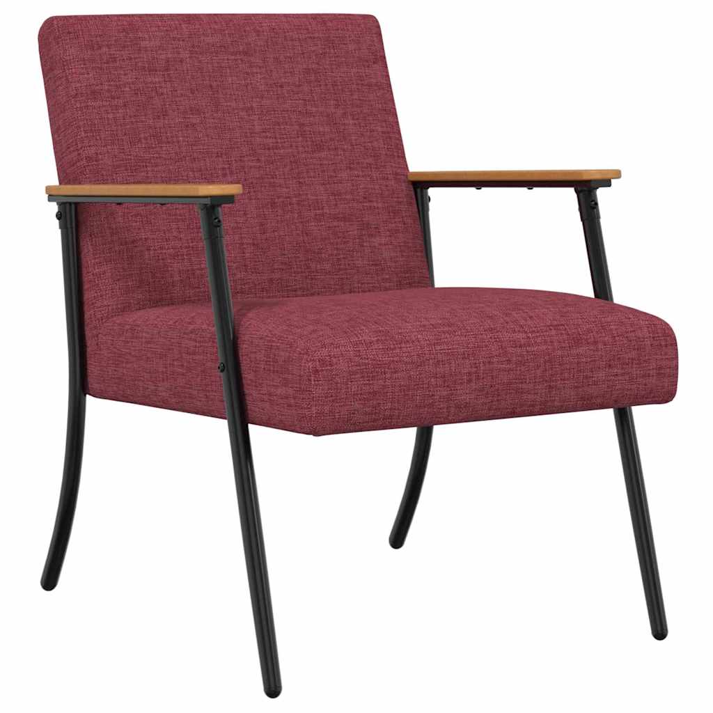 Armchair Wine Red Fabric