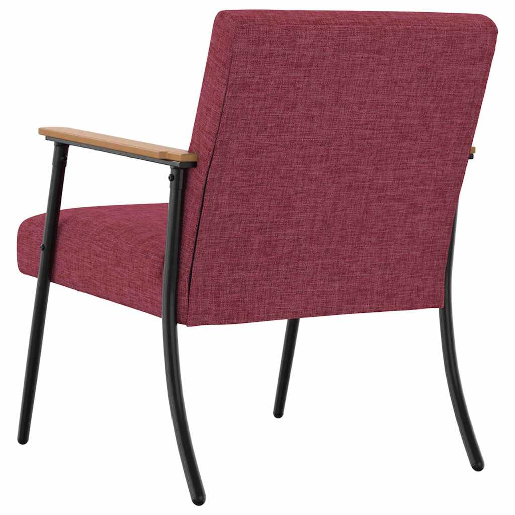 Armchair Wine Red Fabric