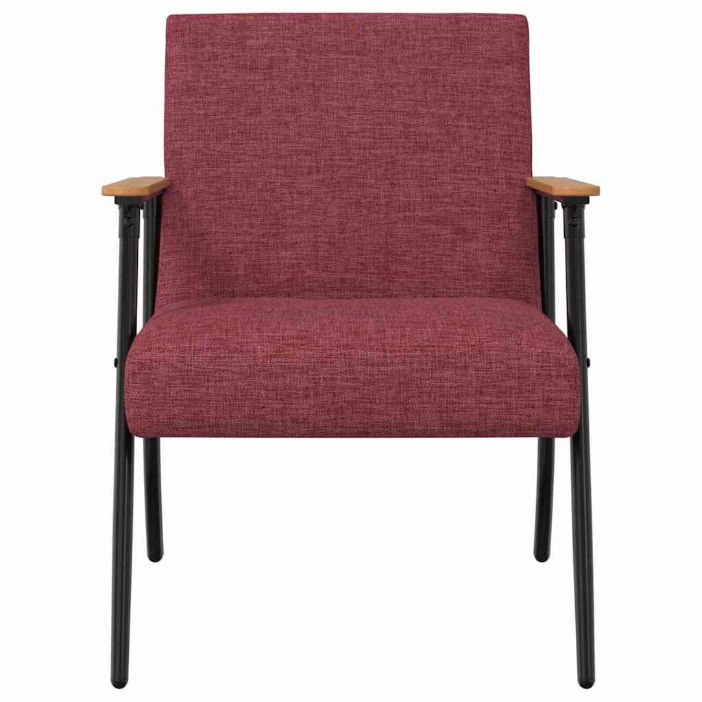Armchair Wine Red Fabric