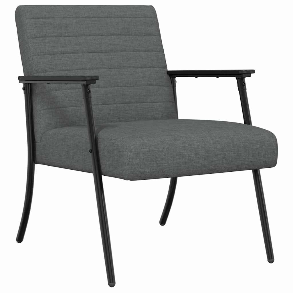 Armchair Dark Grey 59 x 75 x 78 cm Fabric