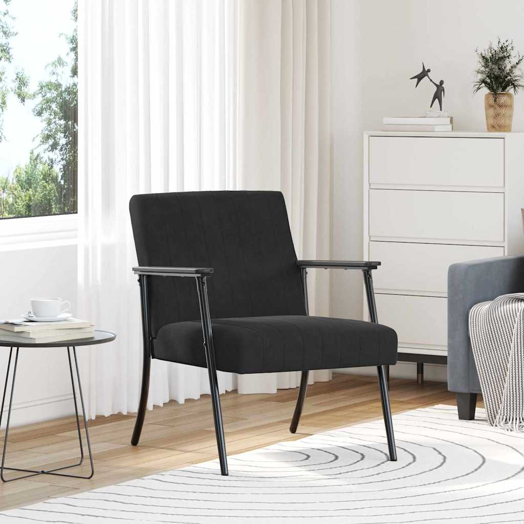 Armchair Black 59 x 75 x 78 cm Velvet