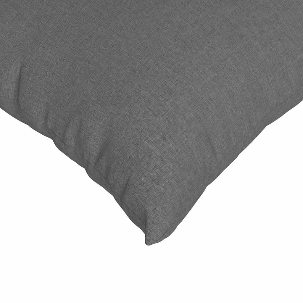 Sofa Pillows 2 pcs Dark Grey 50 x 30 cm Fabric