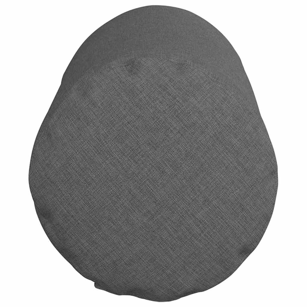 Bolster Pillows 2 pcs Dark Grey Ø 15 x 40 cm Fabric