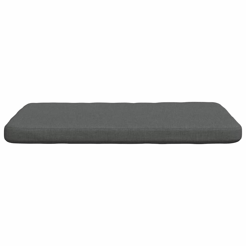 Seat Cushions 4 pcs Dark Grey 40 x 40 x 3 cm Fabric