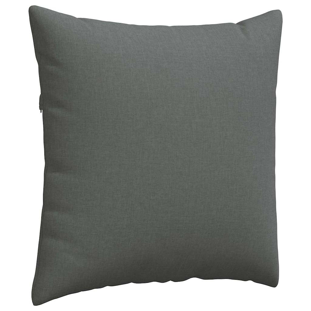Sofa Pillows 2 pcs Dark Grey 60 x 60 cm Fabric