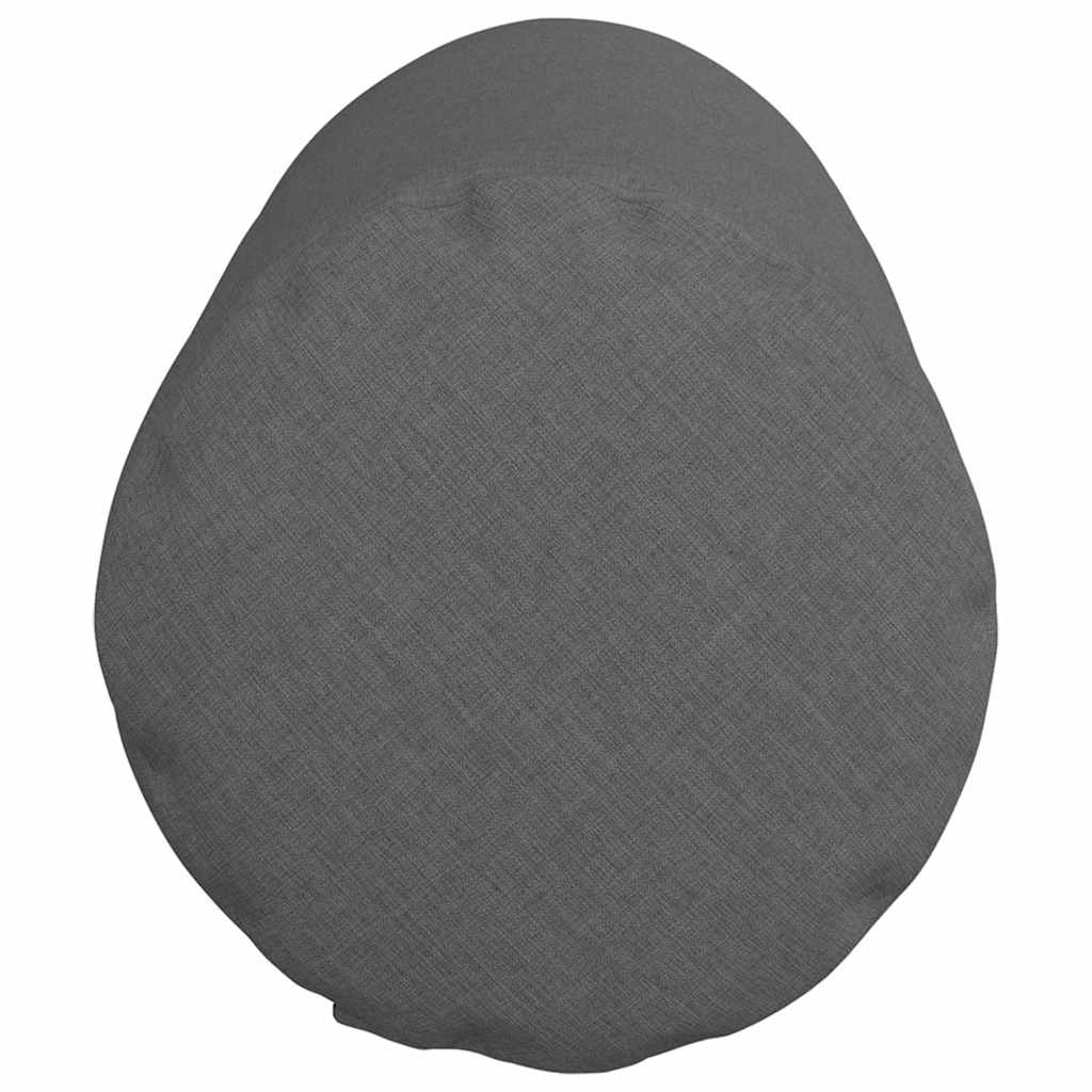 Bolster Pillows 2 pcs Dark Grey Ø 25 x 70 cm Fabric
