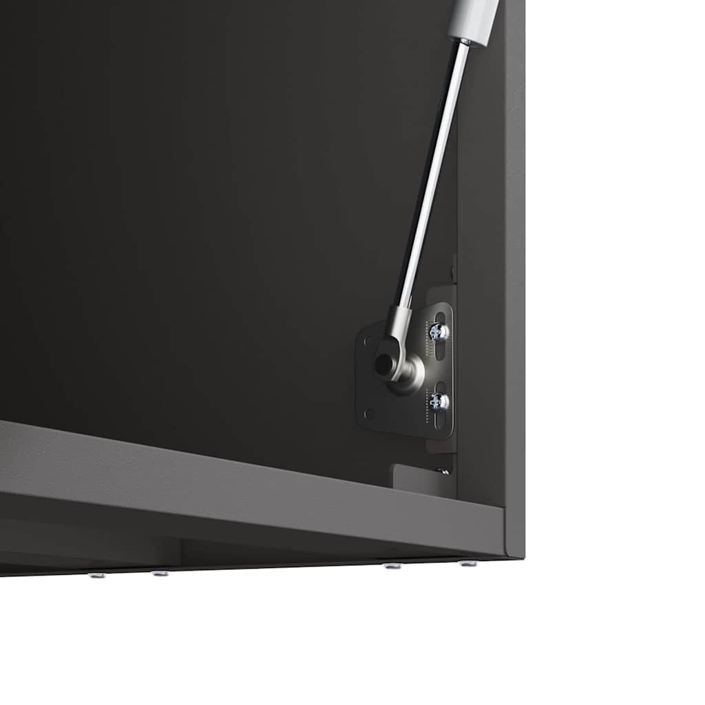 Wall Cabinet for Garage Black 80 x 33 x 35 cm