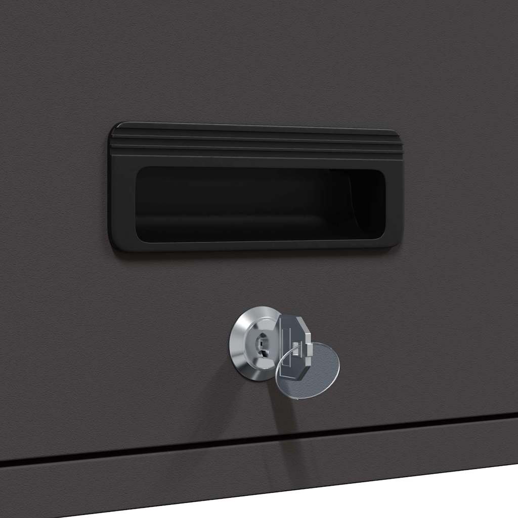 Wall Cabinet for Garage Black 80 x 33 x 35 cm