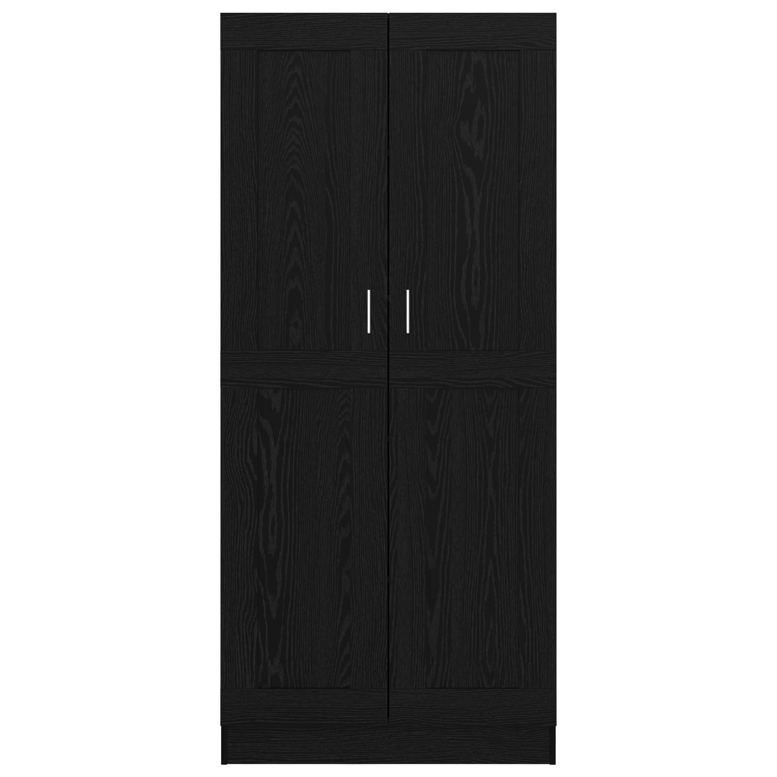 Book Cabinet Black Oak 82,5 x 30,5 x 185 cm Engineered Wood