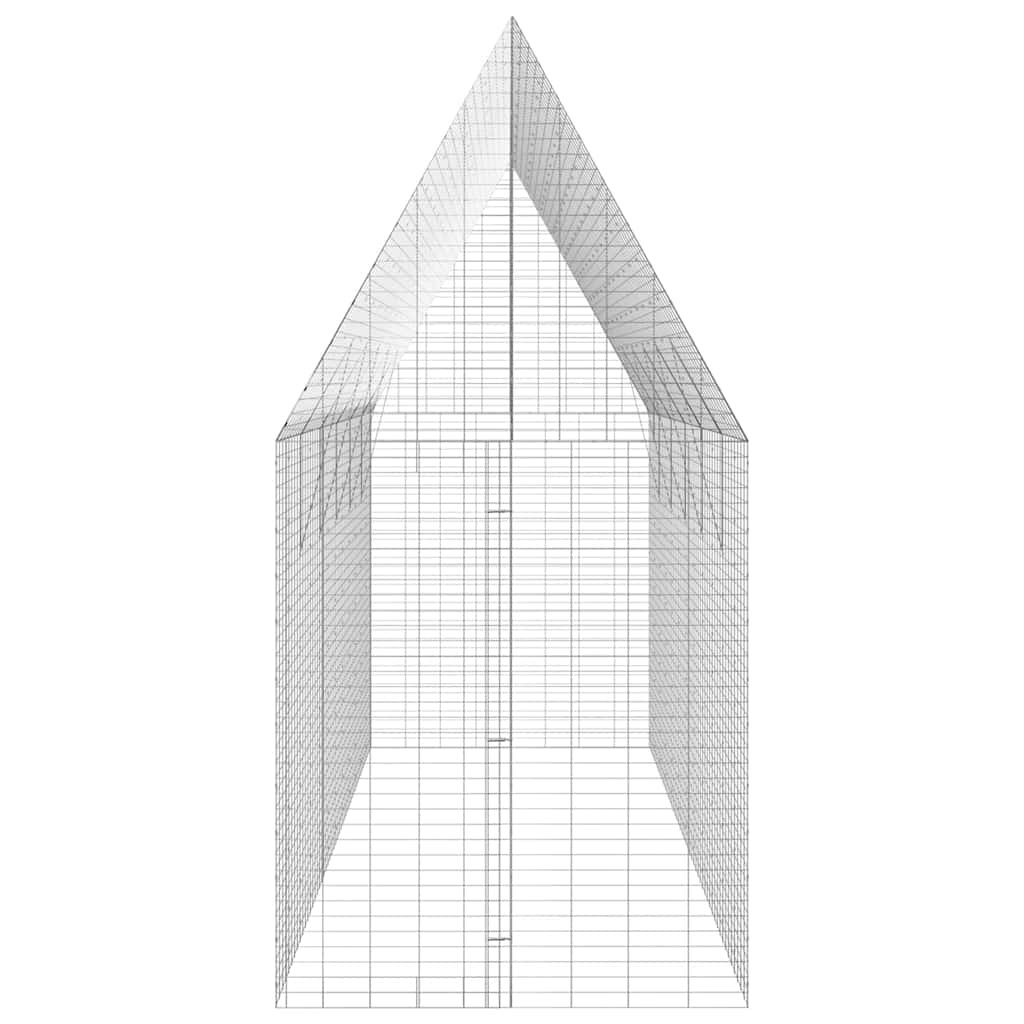Chicken Cage 2 pcs Silver 600 x 100 x 210 cm Galvanised Steel